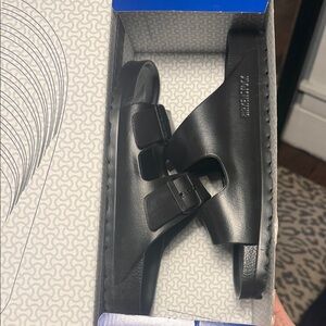 Birkenstock Black Leather Sandals